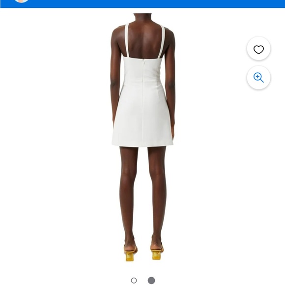 French Connection White Sleeveless Twist Front Cocktail and Party Dress. - Picture 6 of 6